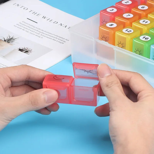 Monthly Pill Planner Organizer Box